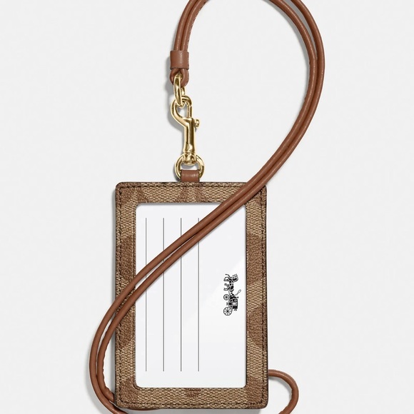 COACH Id Lanyard In Signature Canvas - Picture 2 of 2